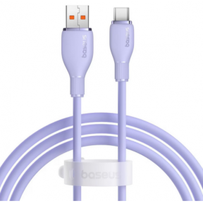 Cablu de date Baseus Pudding Series, USB male - USB-C male, 2m, Violet
