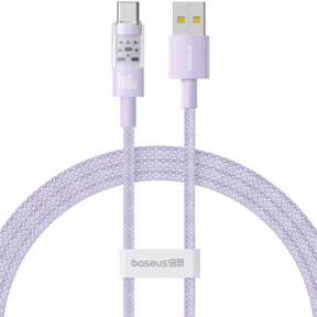 Cablu de date Baseus Gem, USB-C male - USB-C male, 2m, Purple