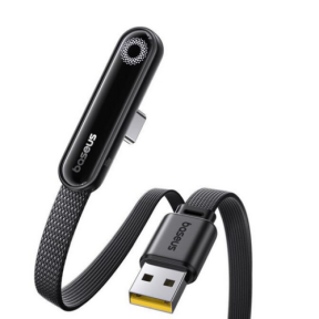 Cablu de date Baseus MVP 3, USB-A male - USB-C male, 1 m, Cosmic Black