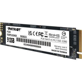 SSD Patriot P320 512GB, PCI Express 3.0 x4, M.2