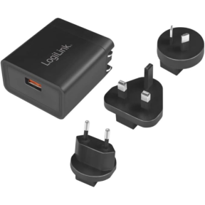 Incarcator retea Logilink PA0188, 1 x USB-A, 18 W, Black