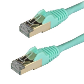 Patch Cord Startech 6ASPAT1MAQ, Cat6a, STP, 1m, Aqua