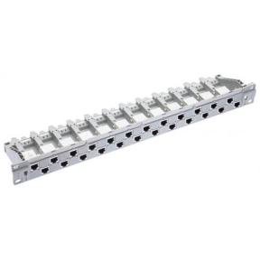 Patch Panel R&M R812474, 19inch, 1U, 24 porturi, Cat6, STP, Gray