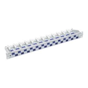 Patch Panel R&M R812475, 19inch, 1U, 24 porturi, Cat6, UTP, Gray