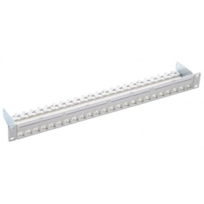 Patch Panel R&M R813485, 19inch, 24 porturi, Cat.6a, Keystone, Gray