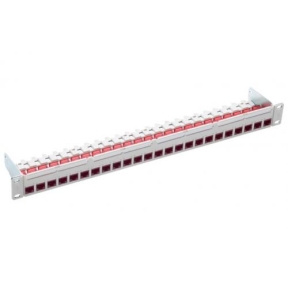 Patch Panel R&M R813494, 19inch, 1U, 24 porturi, Cat6a, UTP, Gray