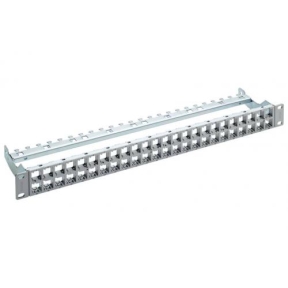 Patch Panel R&M R837956, 19inch, 1U, 48 porturi, Keystone, Gray