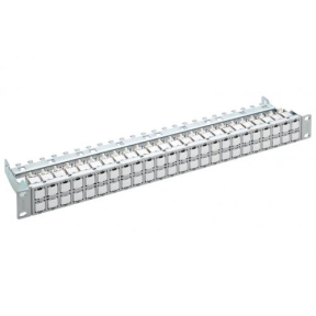 Patch Panel R&M R837964, 19inch, 1U, 48 porturi, Cat6a, UTP, Gray