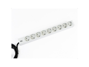 PDU Bachmann 333.401, 9x Schuko, White