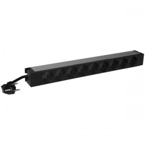 PDU Legrand LN646812, 9x Schuko, Black