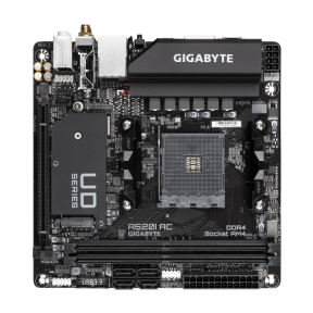 Placa de baza GIGABYTE A520I AC, AMD A520, socket AM4, mIATX