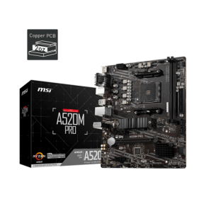 Placa de baza MSI A520M-A PRO, AMD A520, socket AM4, mATX