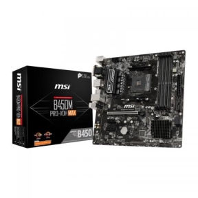 Placa de baza MSI B450M PRO-VDH MAX, AMD B450, Socket AM4, mATX