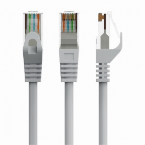 Patch Cord Gembird PP6U-CU-20M, Cat6, UTP, 20m, Grey