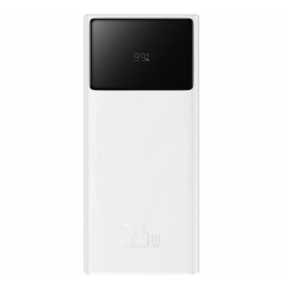 Baterie portabila Baseus Star-Lord Digital Display, 30000mAh, 2 x USB, 1 x USB-C, White