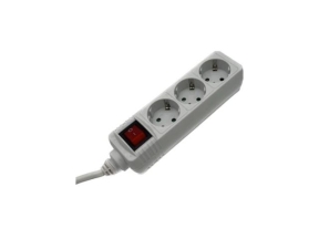 Prelungitor Hama R9223801, 3x Shucko, 1.4m, White