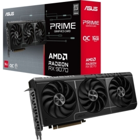 Placa video ASUS AMD Radeon RX 9070 PRIME OC 16 GB, GDDR6, 256 bit