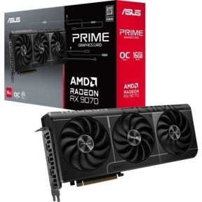 Placa video ASUS AMD Radeon RX 9070 PRIME EVO OC 16 GB, GDDR6, 256 bit