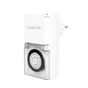 Priza inteligenta Logilink ET0006A, 1x priza Schuko, 2 pack, White