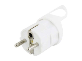 Priza Schuko CEE 7/7 tata, alb, 250V AC, 16A EMOS HCT152-127