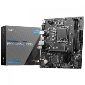 Placa de baza MSI PRO H610M-E DDR4, Intel H610, socket 1700, mATX