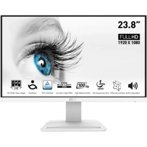 Monitor LED MSI PRO MP243XW, 23.8inch, 1920x1080, 1ms, White