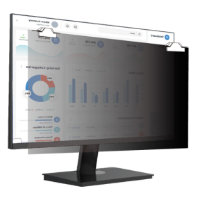 Filtru de confidentialitate V7 ScreenSentry, 23.8 inch, 16:9, Black