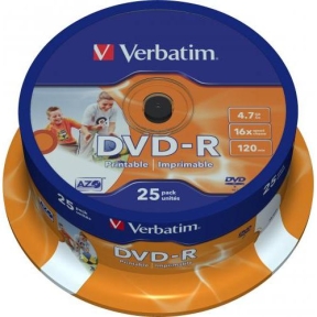 DVD-R Verbatim 43533 16x, 4.7GB, 25buc, Cake