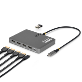 USB-C TO QUAD HDMI ADAPTER/ADAPTER 4K 60HZ HDMI PD