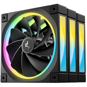 Kit Ventilator Deepcool FL12R, ARGB LED, 120 mm, Black, 3 bucati