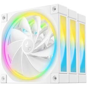 Kit Ventilator Deepcool FL12R, ARGB LED, 120 mm, White, 3 bucati