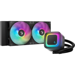 Cooler procesor Deepcool LE240 V2, ARGB LED, 2 x 120 mm, Black