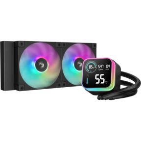 Cooler procesor Deepcool LQ240, ARGB LED, 2 x 120 mm, Black