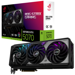 Placa video ASUS nVidia GeForce RTX 5070 ROG STRIX OC 12GB, GDDR7, 192 bit