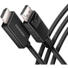 Cablu Axagon RVD-HI20C2, DisplayPort male - HDMI male, 1.8 m, Black