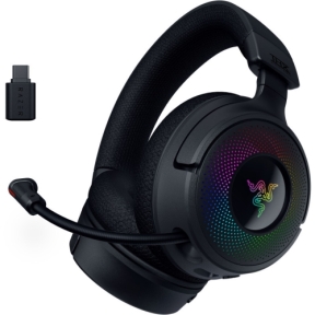 Casti cu microfon Razer Kraken V4, RGB LED, USB Wireless, Black