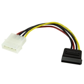 Cablu Startech SATAPOWADAP, 4pin - SATA 15pin, 0.15m