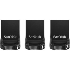 Set Stick memorie SanDisk by WD SDCZ430-032G-G46T 32GB, USB 3.0, Black, 3buc