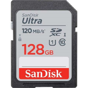 Memory Card SDXC Sandisk by WD Ultra 128GB, Class 10, UHS-I U1
