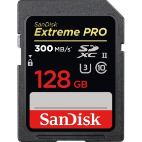 Memory Card SDXC SanDisk by WD Extreme PRO 128GB, Class 10, UHS-II U3, V90