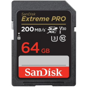 Memory Card SDXC SanDisk by WD Extreme PRO 64GB, Class 10, UHS-I U3