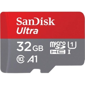 Memory Card microSDXC SanDisk by WD Ultra 32GB, Class 10, UHS-I U1, A1 + Adaptor SD