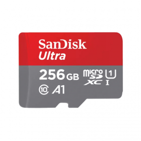 Memory Card microSDXC SanDisk by WD Ultra 256GB, Class 10, UHS-I U1, V30, A1 + Adaptor SD