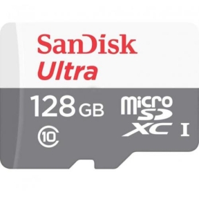 Memory Card microSDXC SanDisk by WD Ultra 128GB, Class 10, UHS-I SDSQUNR-128G-GN6MN