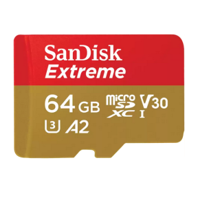 Memory Card MicroSDXC Sandisk by WD 64GB, Class 10, UHS-I U3, V30, A2