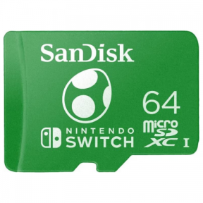 Memory Card microSDXC SanDisk by WD Nintendo Switch Yoshi Edition 64GB, Class 10, UHS-I