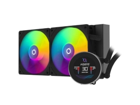 Cooler procesor AQIRYS Hydra 240 AiO Black, 2x 120mm
