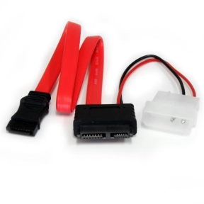Cablu Startech SLSATAF12, SATA - SATA, 0.30m, Red