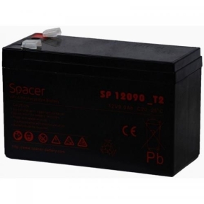Acumulator UPS Spacer SP-BAT-12V9AH, 12V, 9Ah