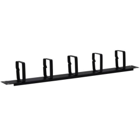 Organizator cabluri Spacer SPCM-1U-BK, 19inch, Black